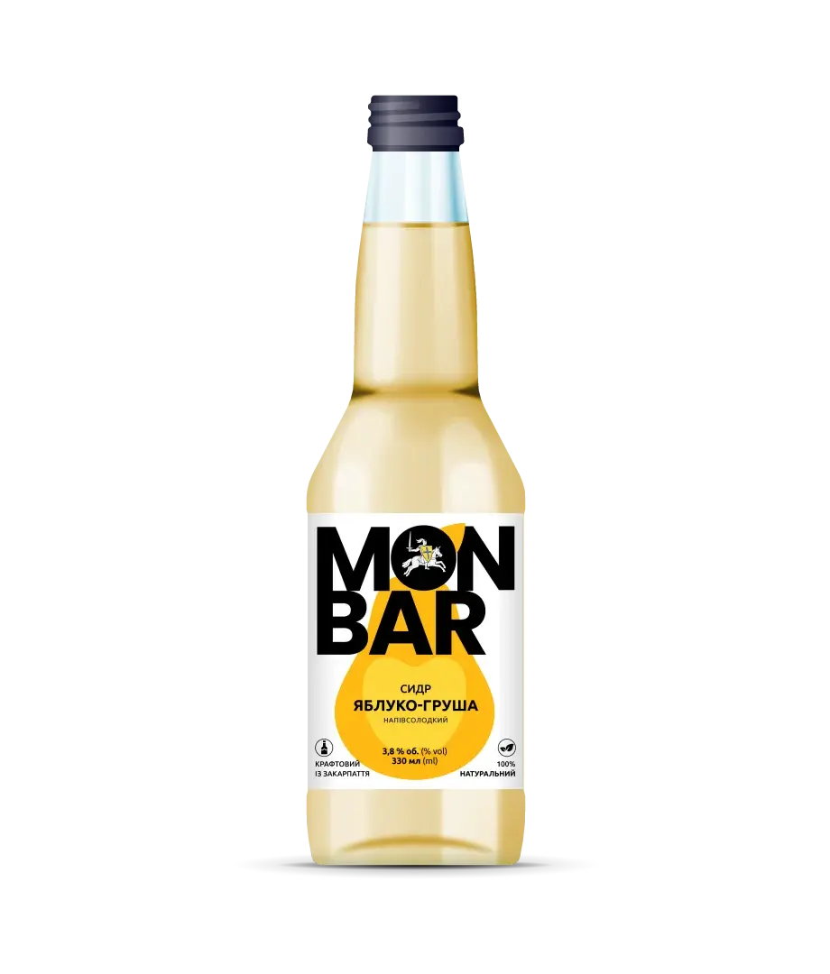 Сидр яблуко груша Monbar купити в Україні