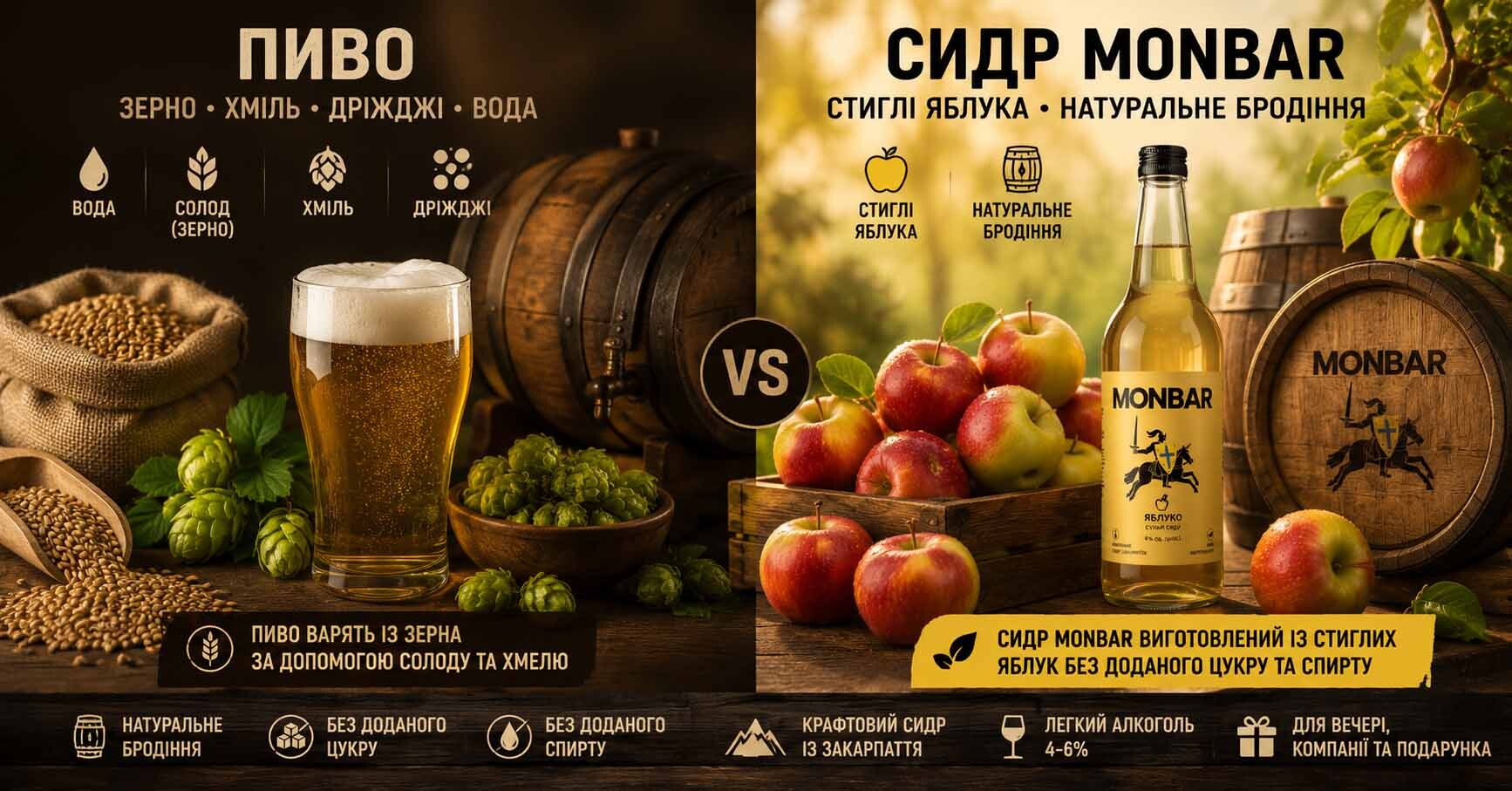 Пиво чи сидр: що краще?