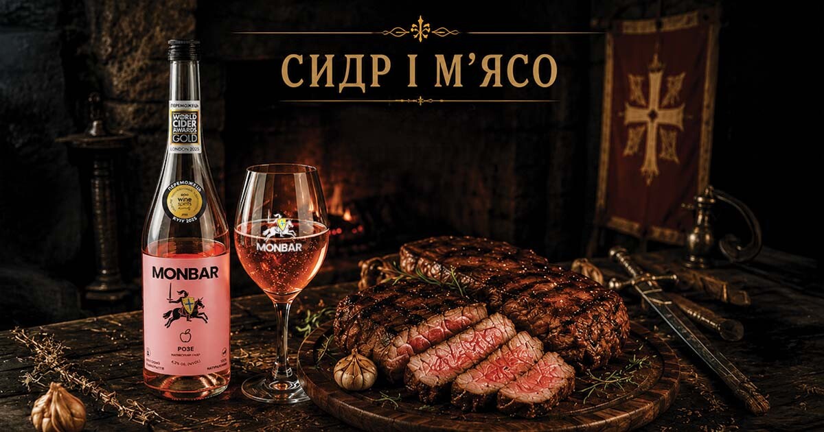 Сидр Monbar зі стейком