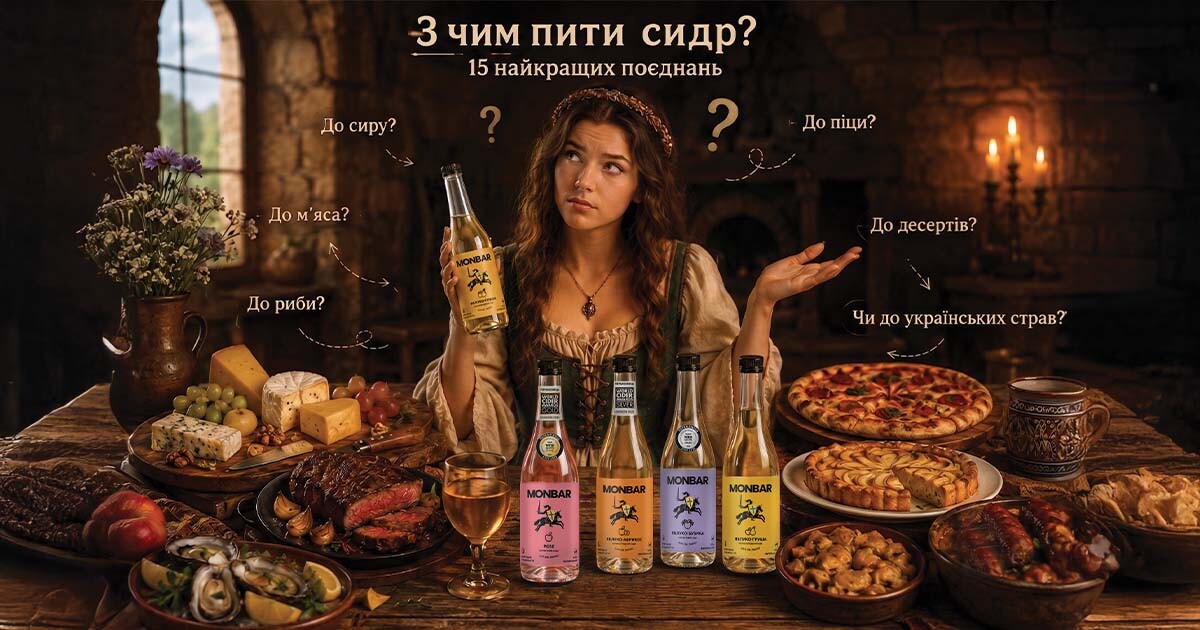 З чим пити сидр? Поєднання з сиром, м'ясом, шашликом та іншими продуктами